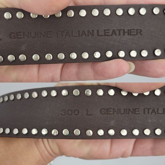 Womens Italian Leather Belt M 34\